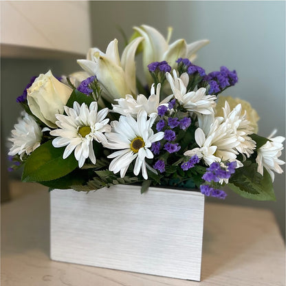 Beyond Blue Box Bouquet – MC SHANES FLORIST & GREENHOUSE INC, Belle Vernon PA