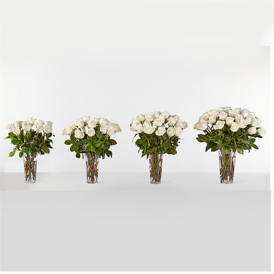 Long Stem White Rose Bouquet – MC SHANES FLORIST & GREENHOUSE INC, Belle Vernon PA