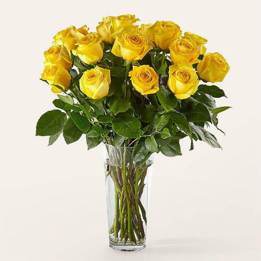 Long Stem Yellow Rose Bouquet – MC SHANES FLORIST & GREENHOUSE INC, Belle Vernon PA