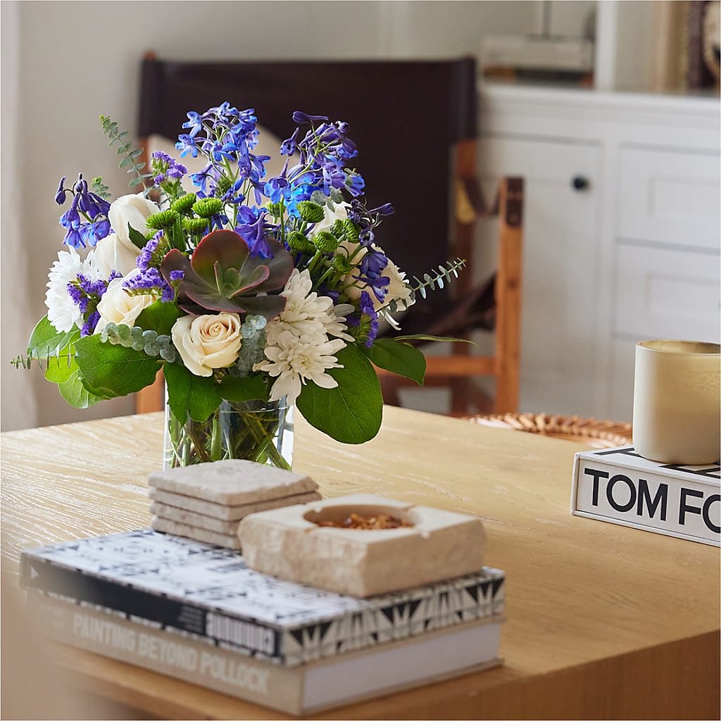 Cerulean Waves Bouquet – MC SHANES FLORIST & GREENHOUSE INC, Belle Vernon PA