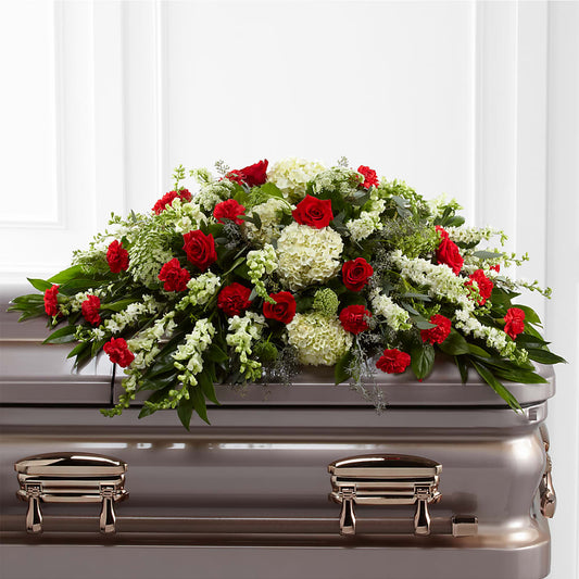 Sincerity Casket Spray – MC SHANES FLORIST & GREENHOUSE INC, Belle Vernon PA