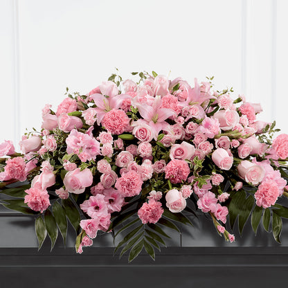 Garden of Comfort Casket Spray (Standard) – MC SHANES FLORIST & GREENHOUSE INC, Belle Vernon PA