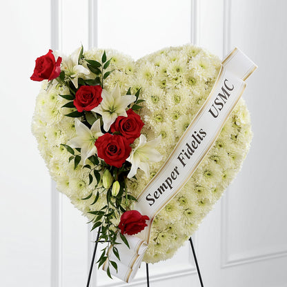 Heartfelt Hero Standing Heart – MC SHANES FLORIST & GREENHOUSE INC, Belle Vernon PA