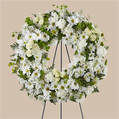 Faithful Wishes Wreath – MC SHANES FLORIST & GREENHOUSE INC, Belle Vernon PA
