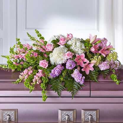 Life's Gratitude Casket Spray – MC SHANES FLORIST & GREENHOUSE INC, Belle Vernon PA