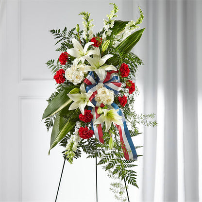 Stars of Life Standing Spray – MC SHANES FLORIST & GREENHOUSE INC, Belle Vernon PA