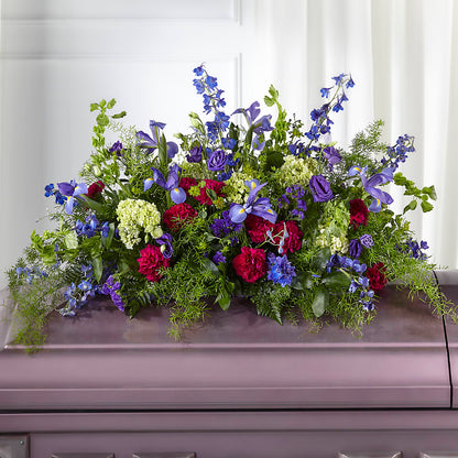 Always Treasured Casket Spray – MC SHANES FLORIST & GREENHOUSE INC, Belle Vernon PA