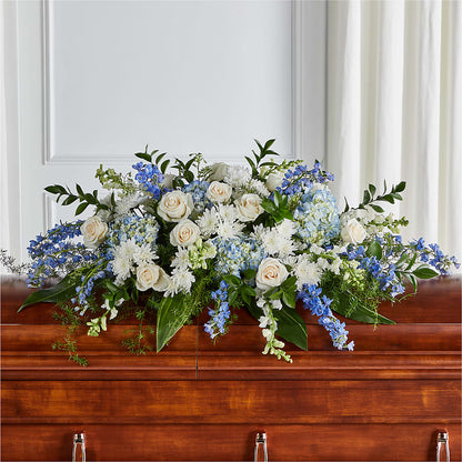 Timeless Essence Casket Spray – MC SHANES FLORIST & GREENHOUSE INC, Belle Vernon PA