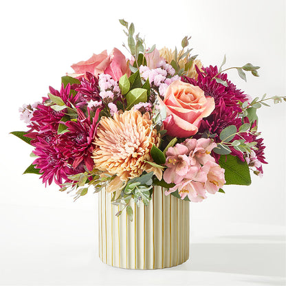 Berry Cobbler Bouquet with Ivory Vase – MC SHANES FLORIST & GREENHOUSE INC, Belle Vernon PA