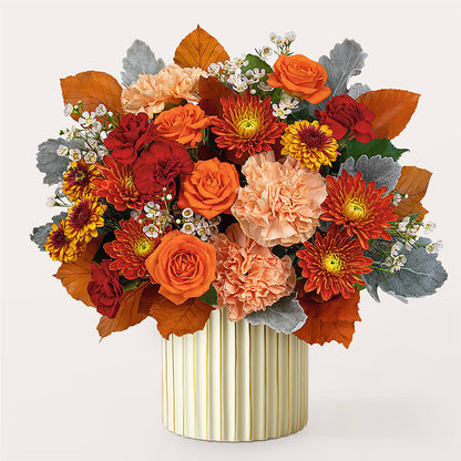 Merlot Bouquet with Ivory Vase – MC SHANES FLORIST & GREENHOUSE INC, Belle Vernon PA