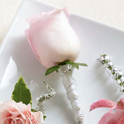 Pink Rose Boutonniere – MC SHANES FLORIST & GREENHOUSE INC, Belle Vernon PA