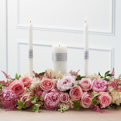 Worldwide Romance Unity Candle Arrangement – MC SHANES FLORIST & GREENHOUSE INC, Belle Vernon PA